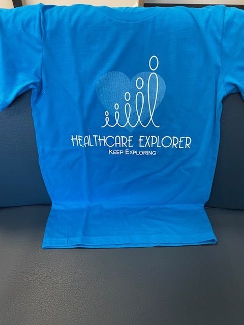 Healthcare Explorer Tshirt front side - Keep Exploring