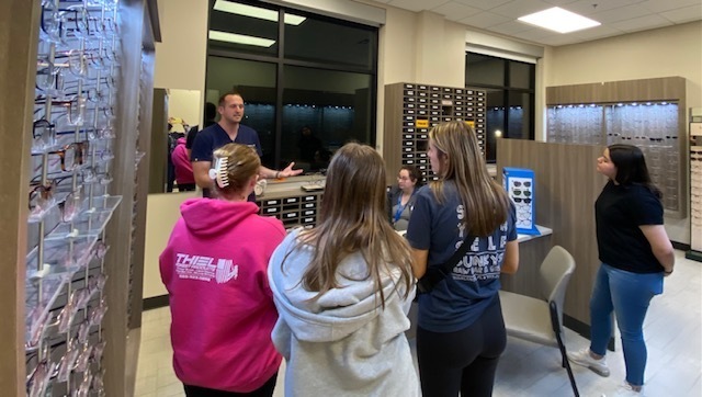 Students listenig to GLBH eye doctor