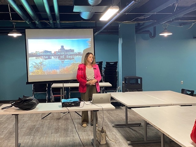 Cassi Zimmerman talking about economic development