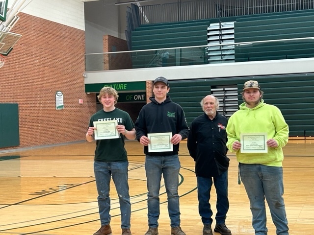 Students wih their certificates