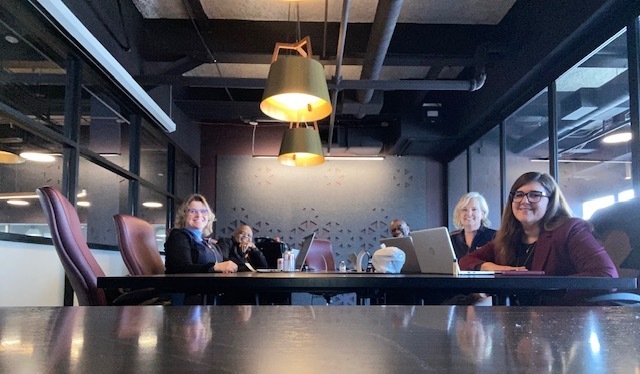 CTE Team Members around conference room table at CMURC