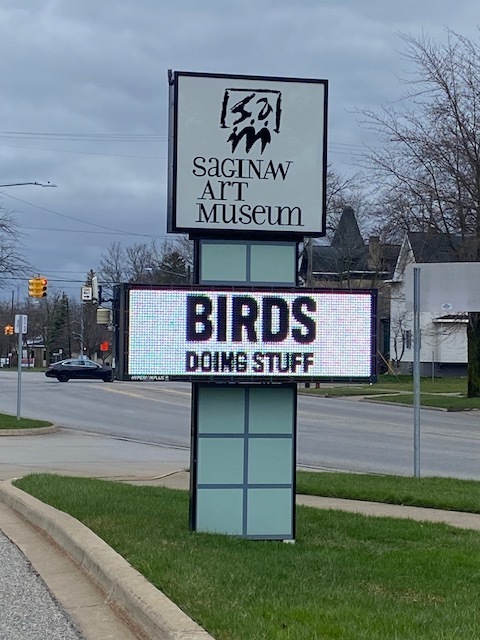 Saginaw Art Museum welcome sign
