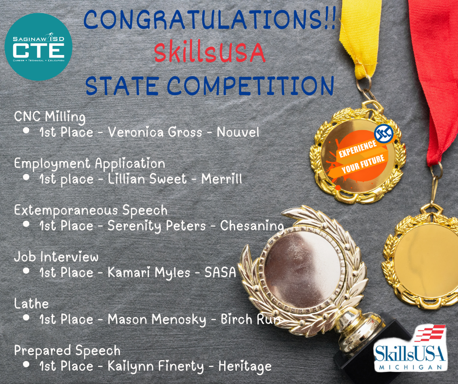 SkillsUSA State 1st Place Winners