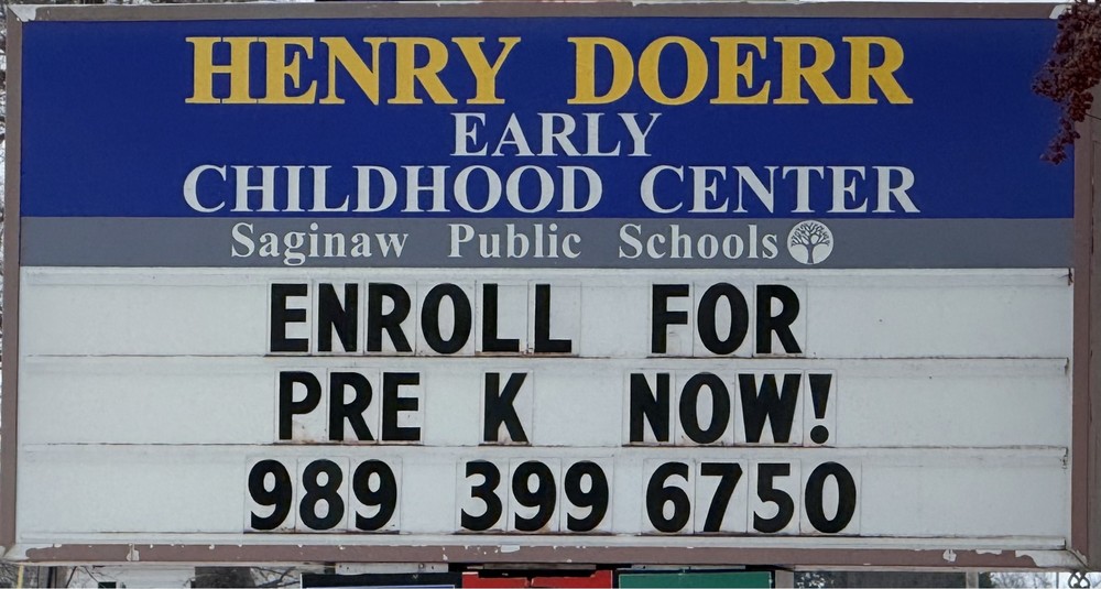 Henry Doerr enrollment sign
