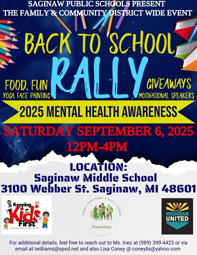 Flyer for back to school event