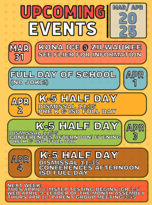 This week at a glance.