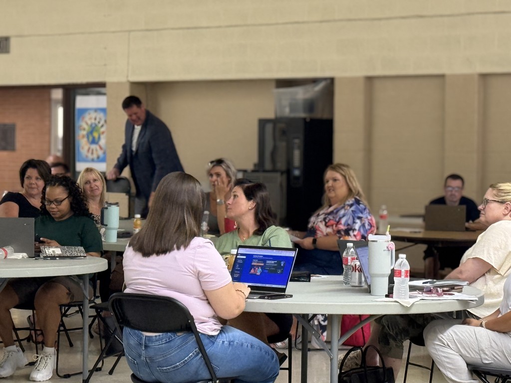 New teachers attending orientation