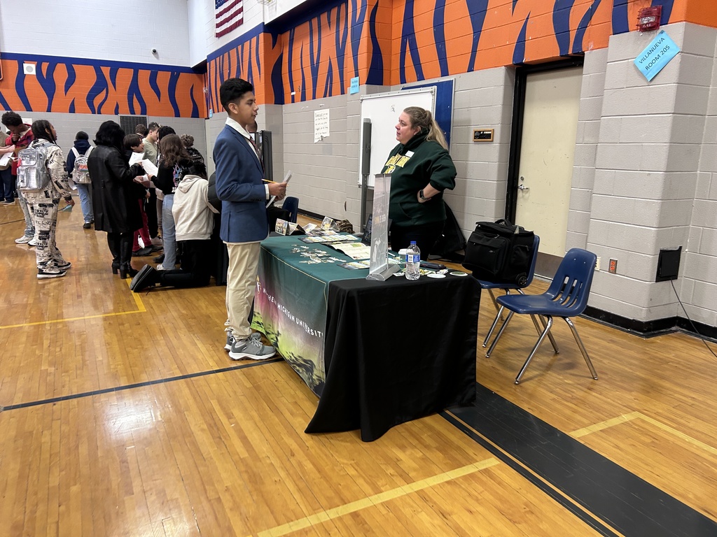 Students at College and Career Fair