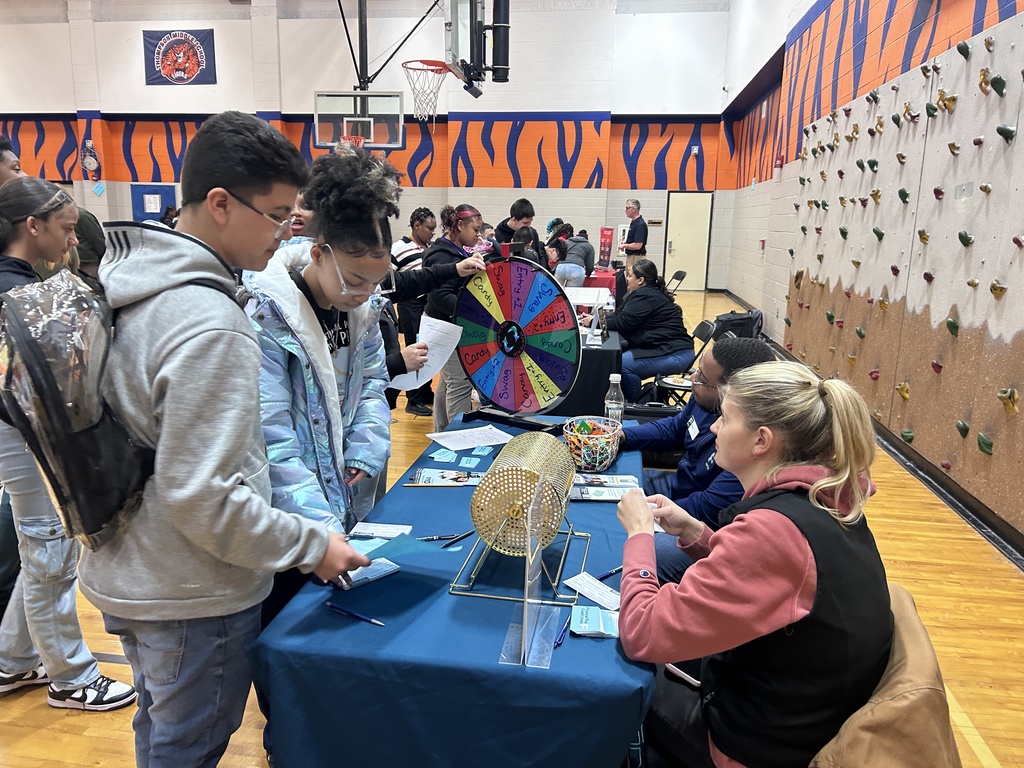 Students at College and Career Fair