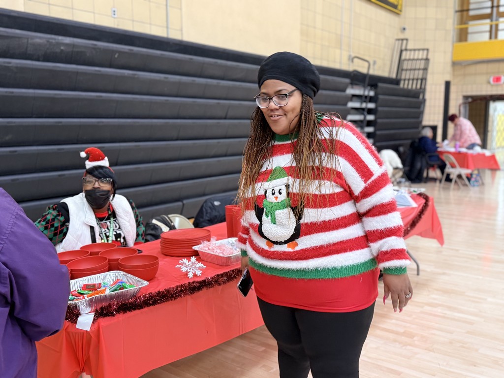 People from Christmas party