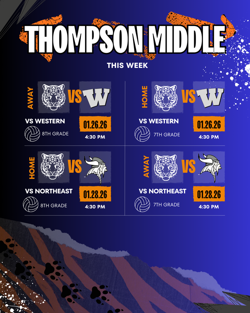Thompson Middle Basketball Game Schedule