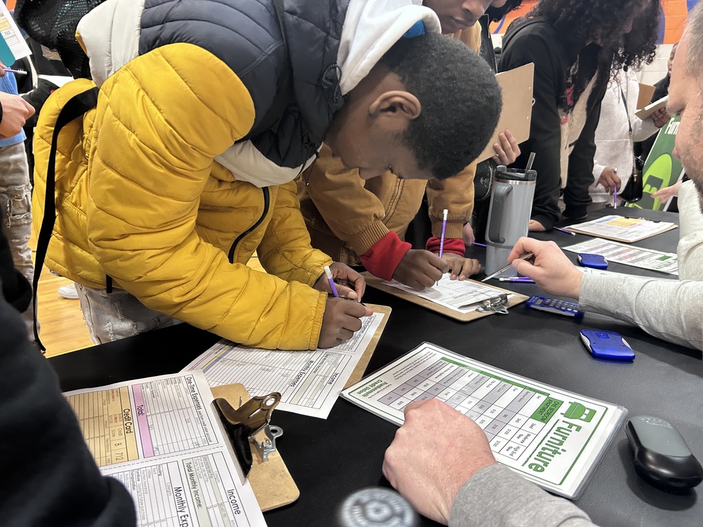 8th Grade Students at Financial Reality Fair