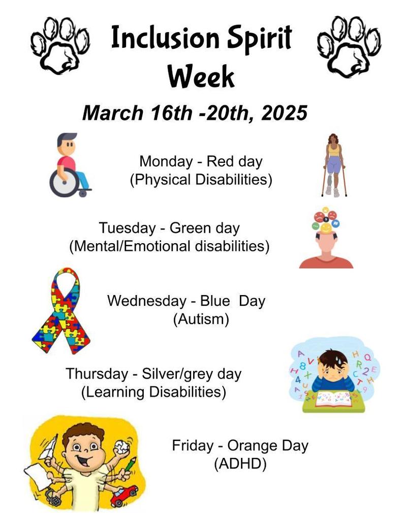Inclusion Spirit Week
