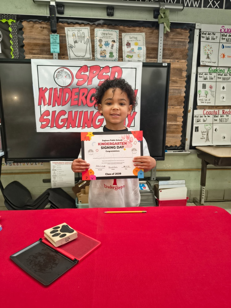 Kindergarten Signing Day