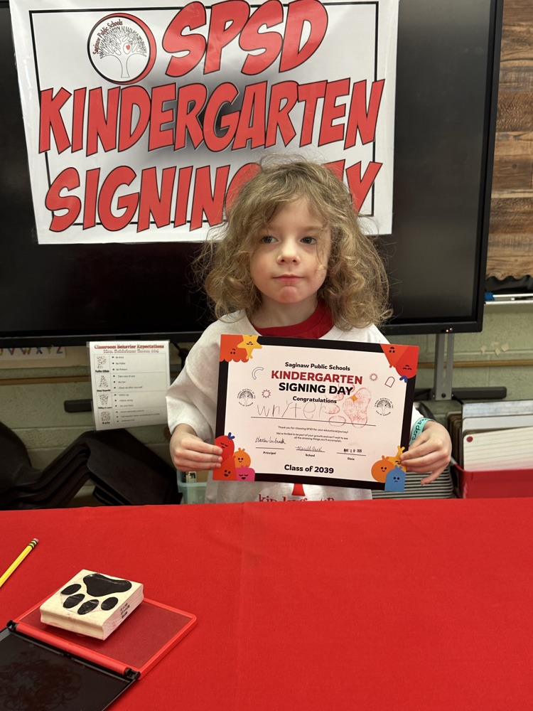 Kindergarten Signing Day
