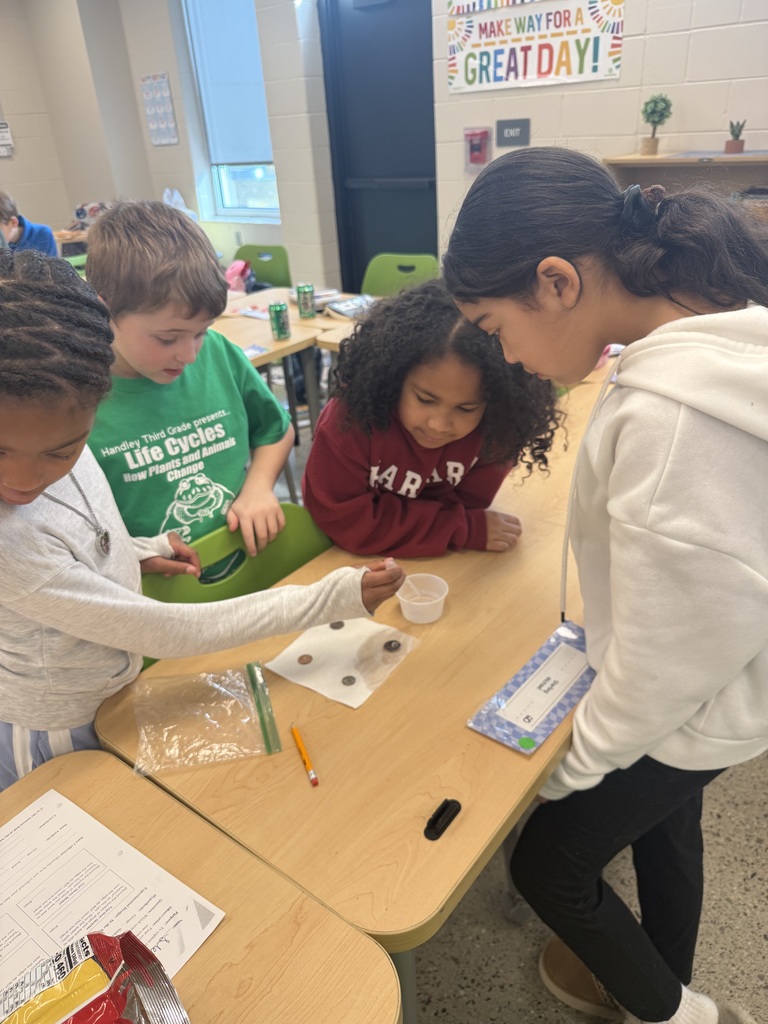 children putting water droplets on coins