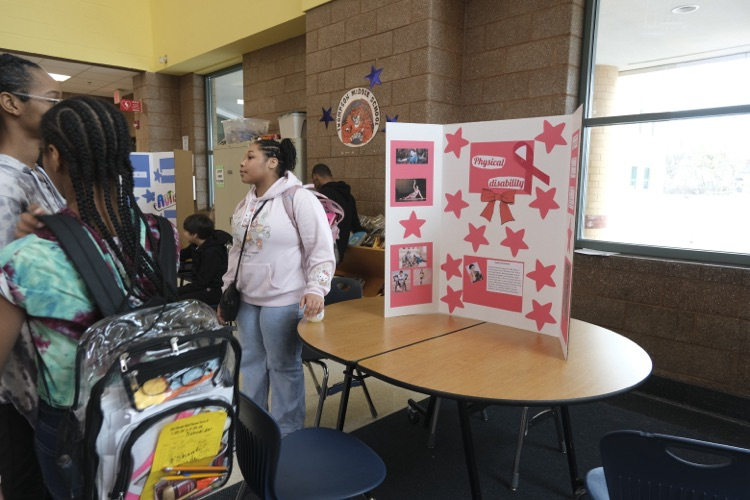 Students present at lunch