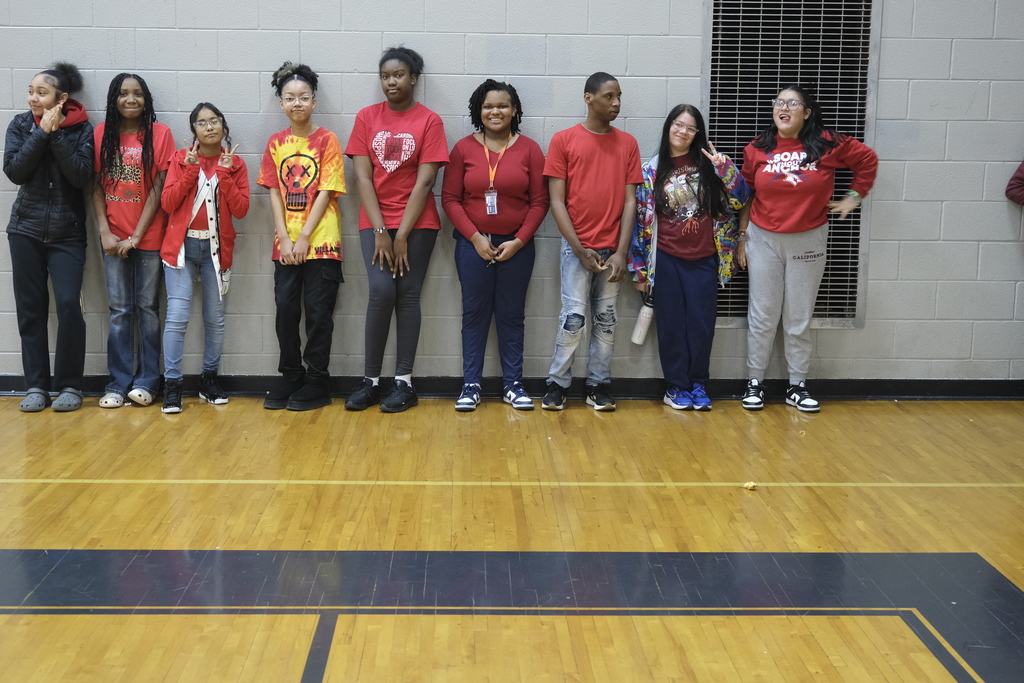 Students and staff wore red for inclusion week!