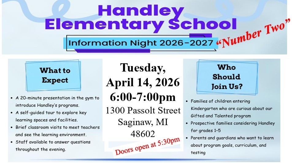 poster for information night. April 14