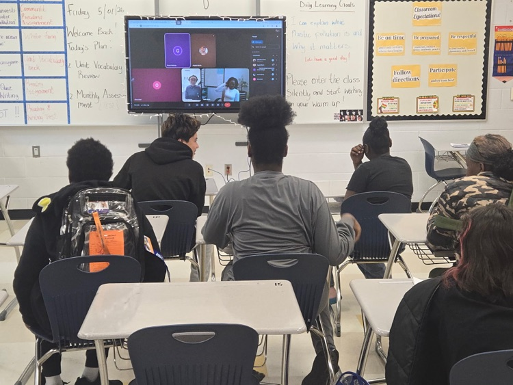 TMS Students video conference