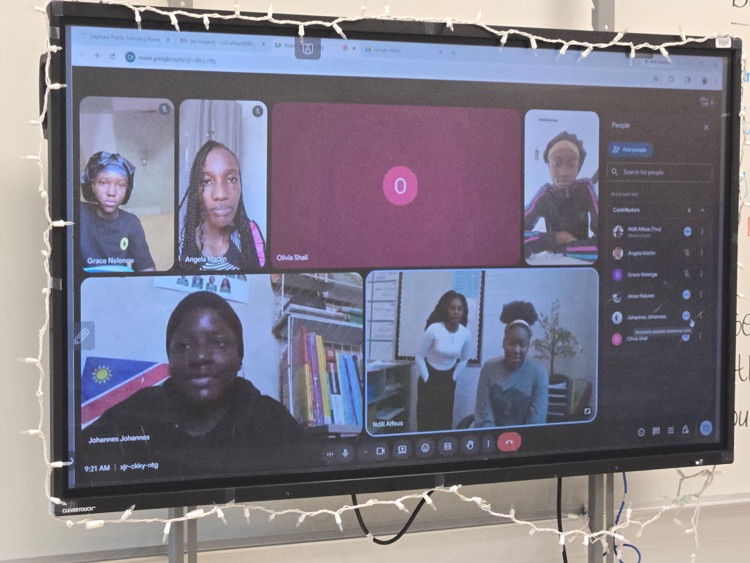 TMS Students video conference 