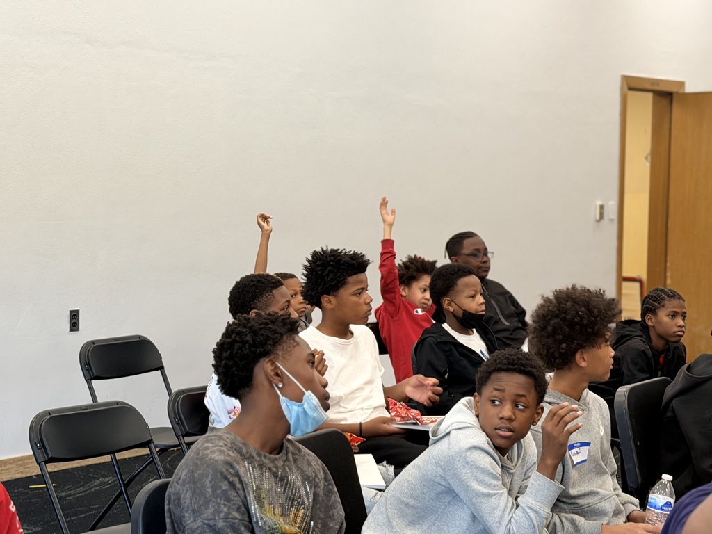 Power of Dad mentors meet with students