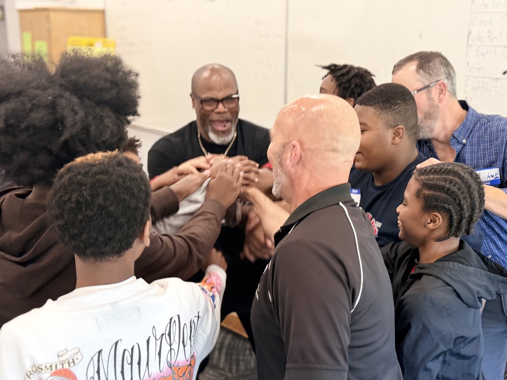 Power of Dad mentors meet with students