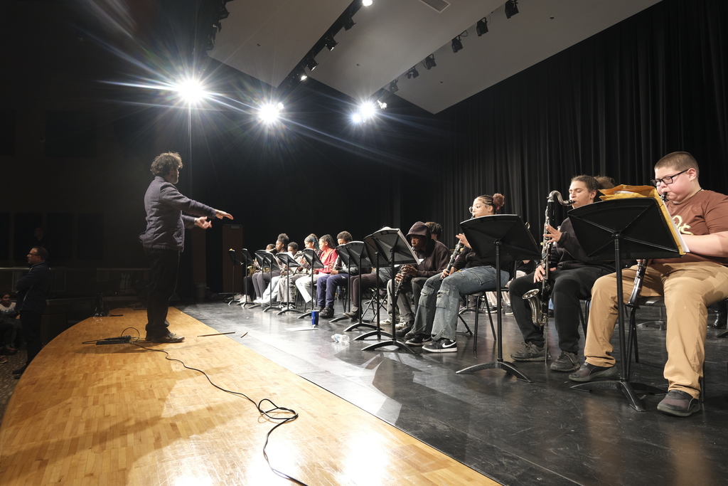 Thompson Band Performs for the School