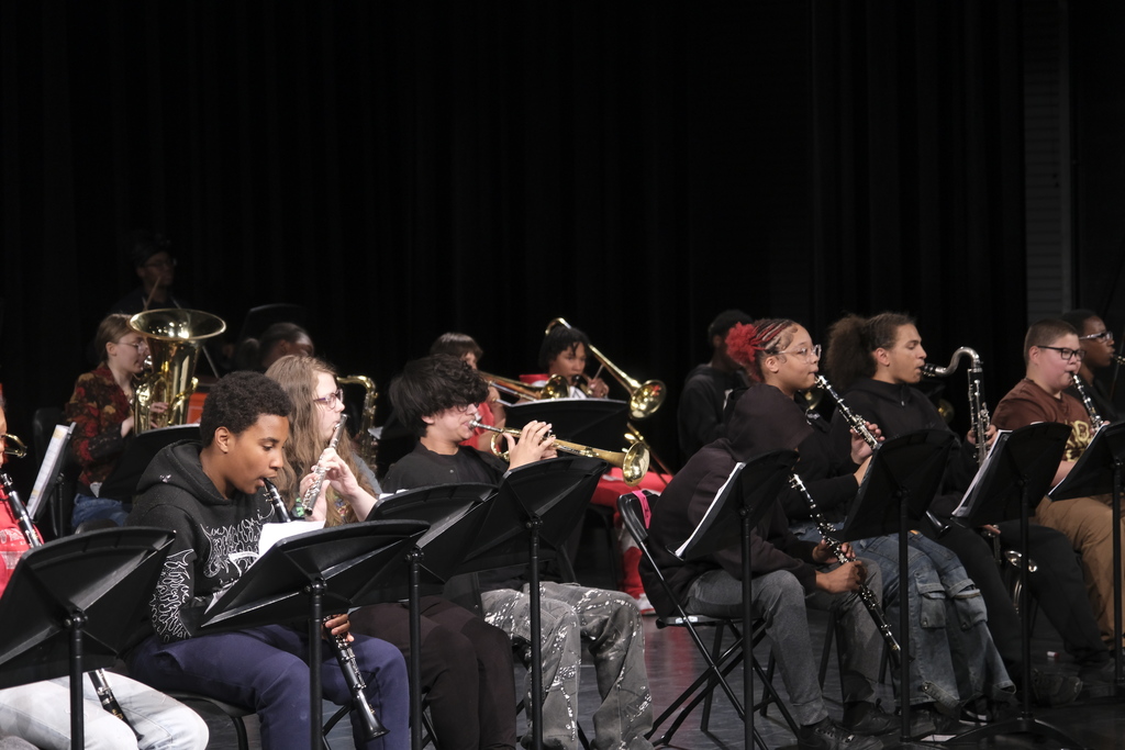Thompson Band Performs for the School