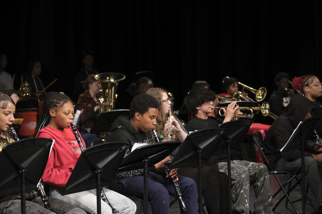 Thompson Band Performs for the School
