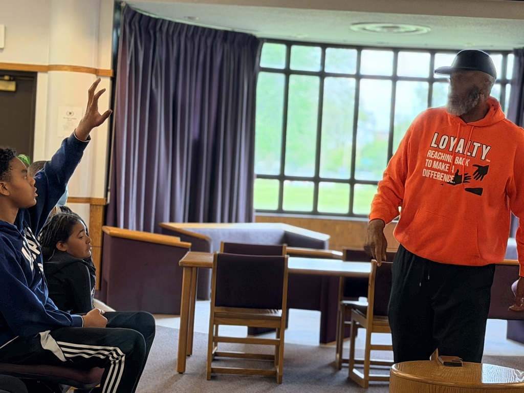 Team LOYATY visits students at Saginaw Middle School