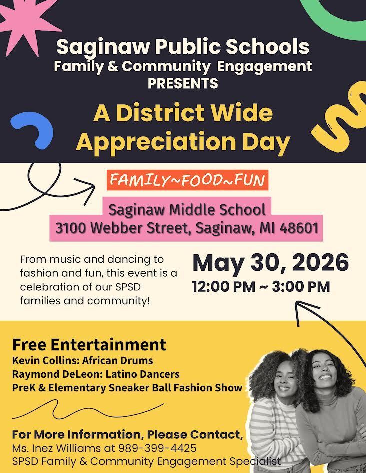Family and community appreciation day flyer