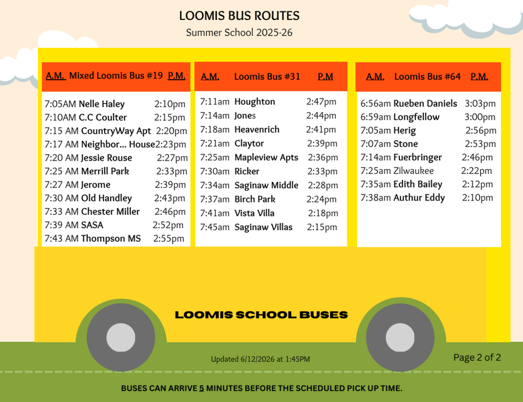 Loomis bus routes