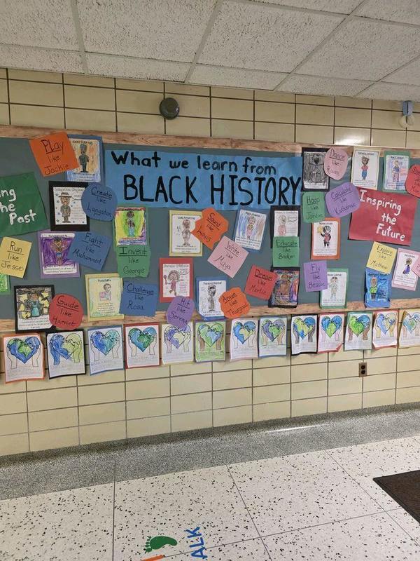 Zilwaukee Elementary School's Black History Month observance