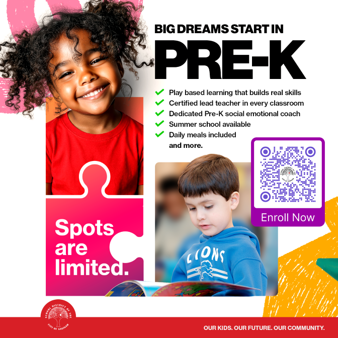 preK enrollment flyer
