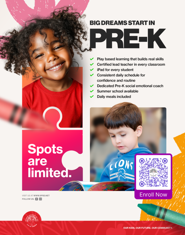Pre-k enrollment flyer
