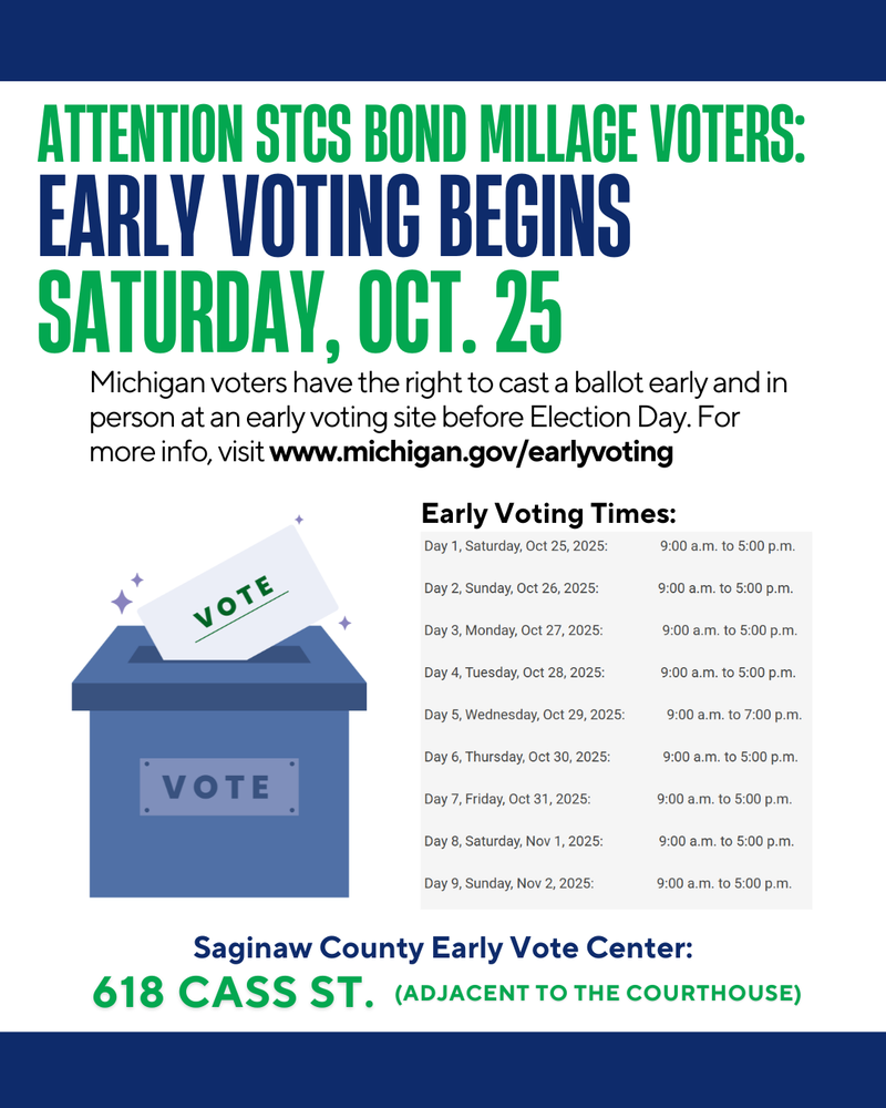 early voting graphic