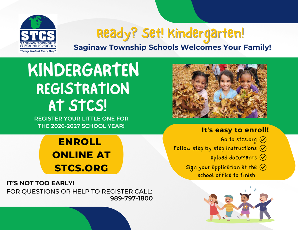 kindergarten registration postcard