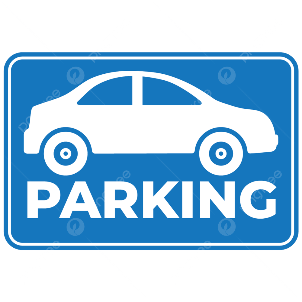 image of a car and parking word