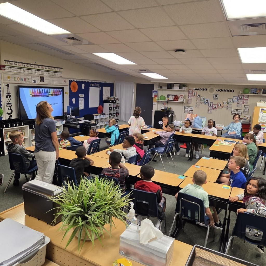 students at desks