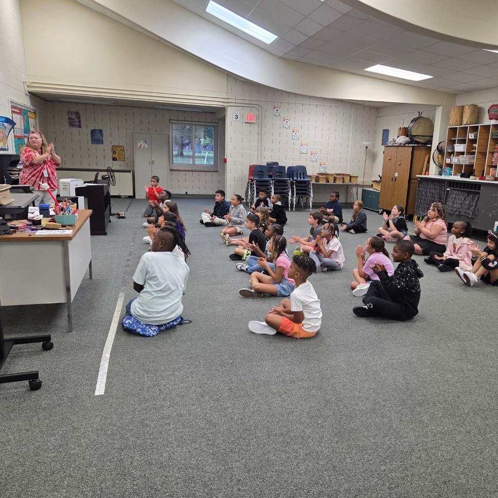 students at carpet in music