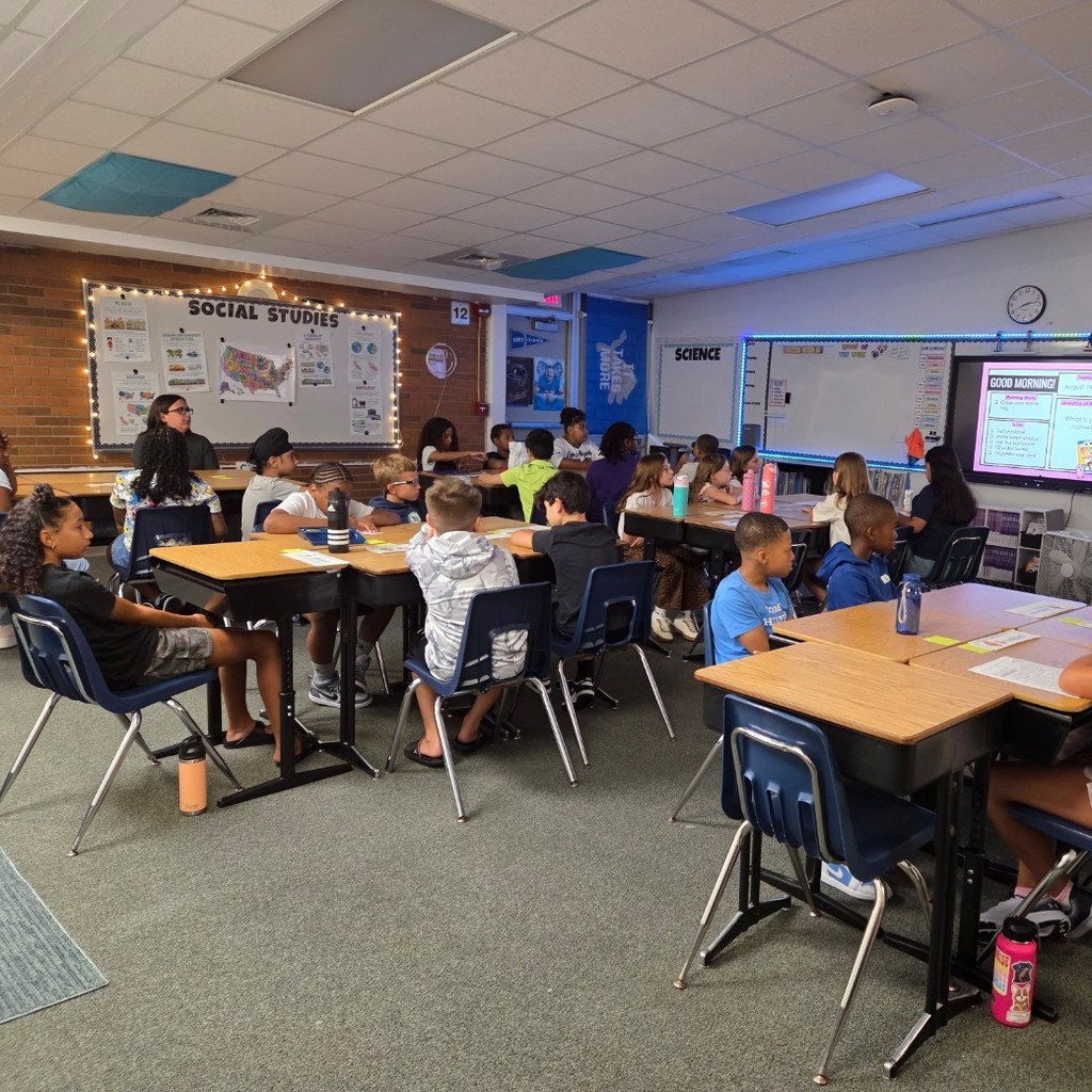 students at desks