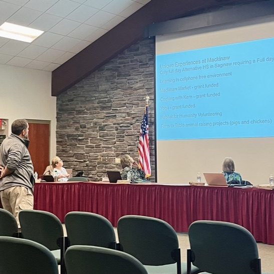 principal kern presenting 