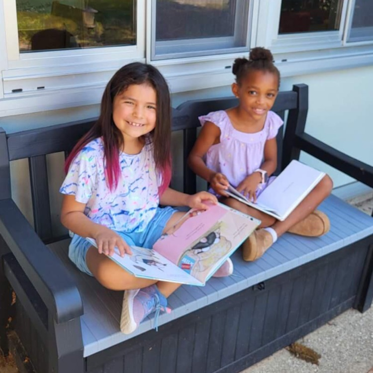 reading outside