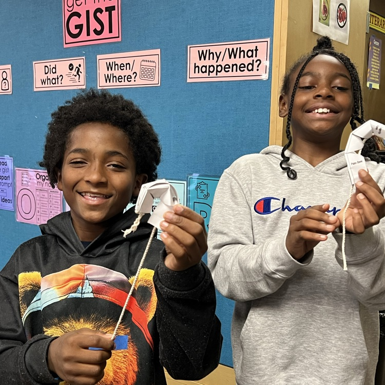 students learning
