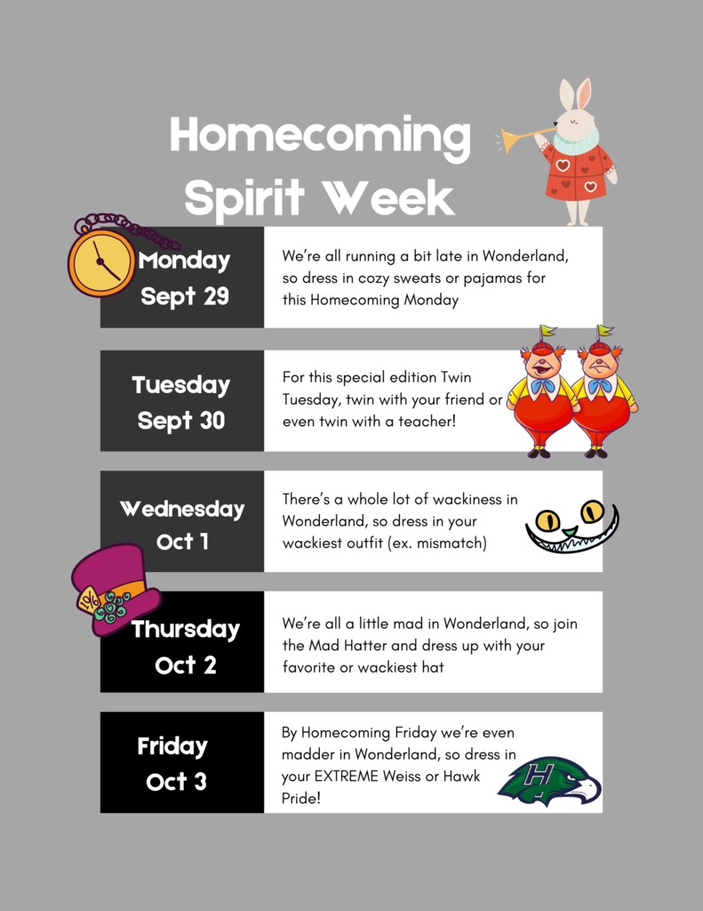 Alice in Wonderland Homecoming Spirit Week (10 x 11 in) (8