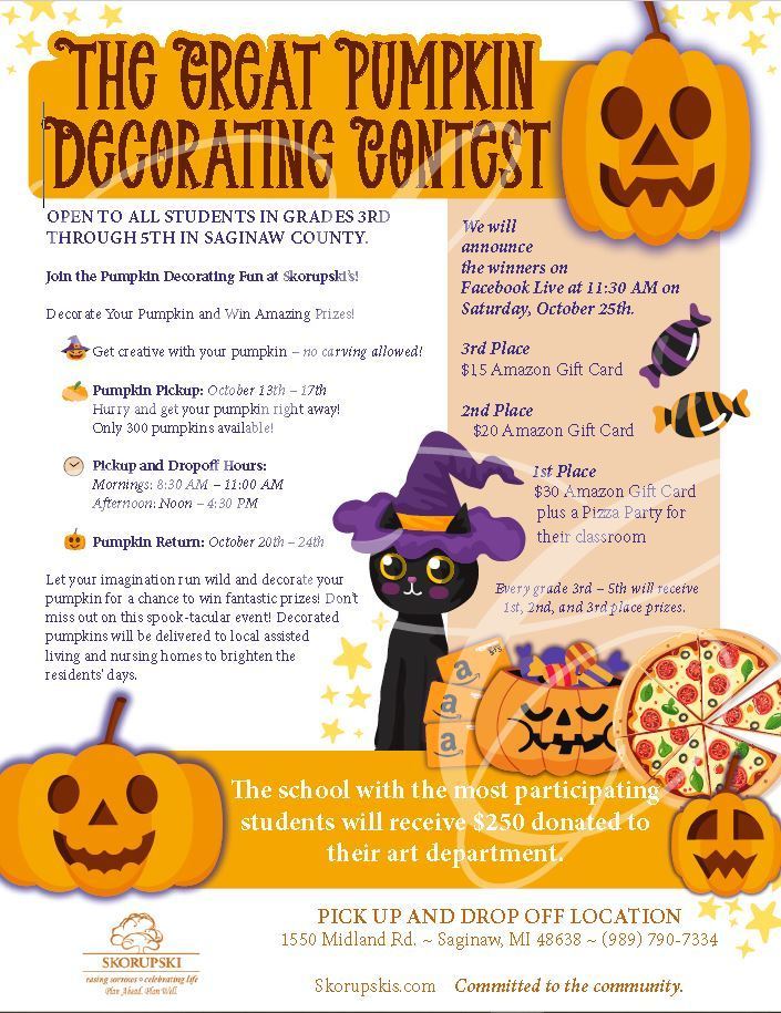 directions for pumpkin contest