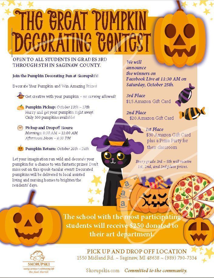 directions for pumpkin contest