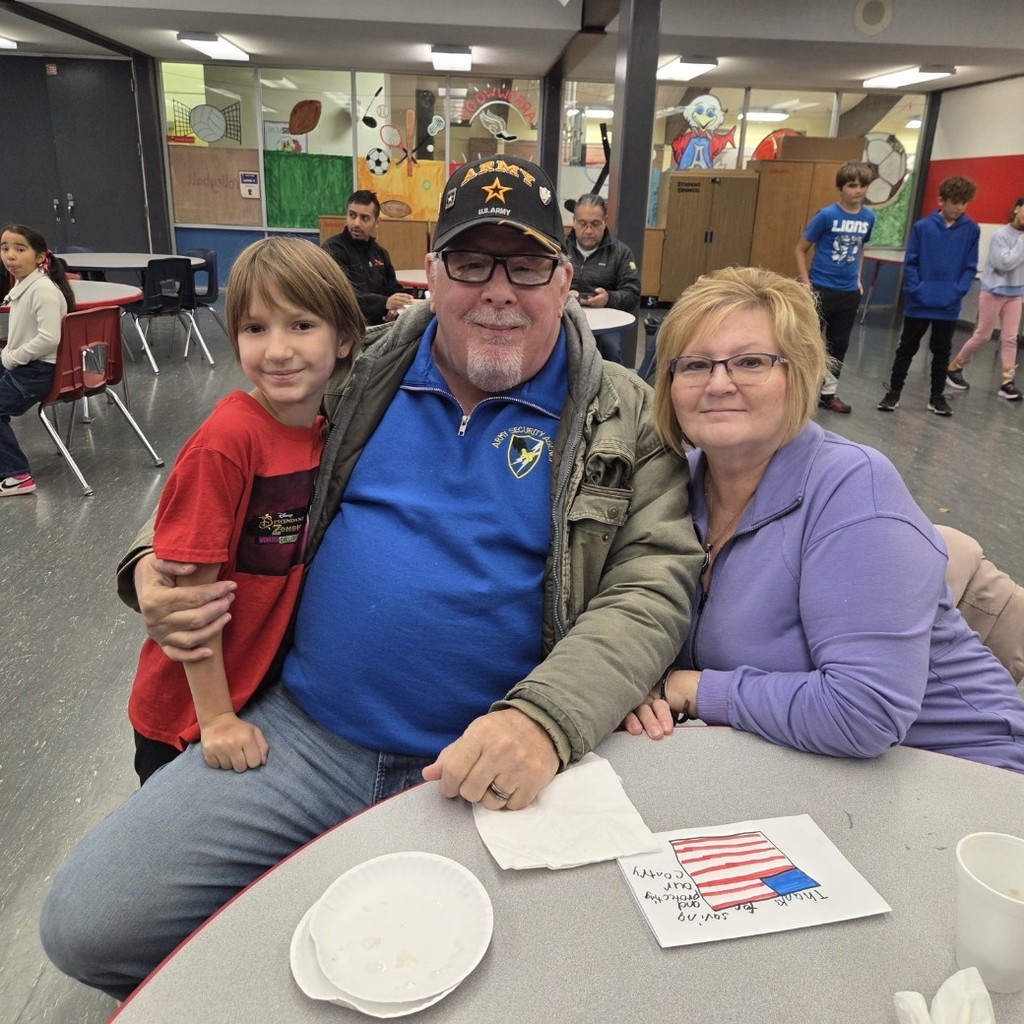 student with grandparents