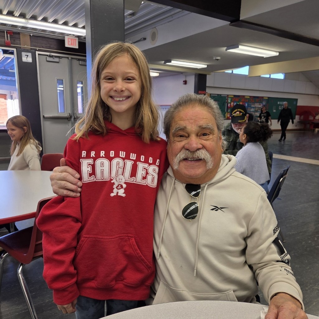 smile student and veteran grandpa
